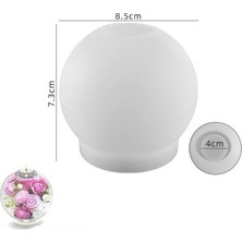 Hobiflex Silikon Kalıp Taş Tozu Parafin Ithal Dekoratif Küre Küçük Tealight Mumluk Kalıbı Epoksi HB120-0162