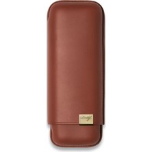 Davidoff Iconic Seri Deri Puro Kılıfı Kahve Gold 2li 64 Ring