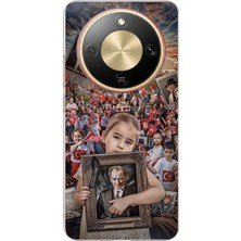TechTree Honor Magic 8 Lite Uyumlu Anıtkabir Atatürk Portre Baskılı Silikon Kılıf