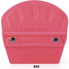 Nemere Switch Card Oval Ragle Ppf/tph Cam Filmi Çekme Uygulama Aparatı Teflonlu 85A Sertlik 10X9CM Pembe