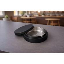 Nebron Geometrik Tasarım Modern Kül Tablası, Çelik Iç Hazne, Sert Plastik Dış Tasarım, Küllük, Kül Tablası.