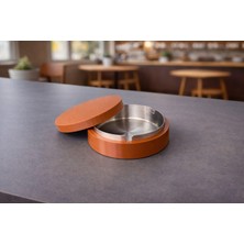 Nebron Paslanmaz Çelik Kül Tablası 10 Cm-Modern Tasarım-Sert Plastik-Koku, Duman Tutucu-Ev&Ofis&Cafe&Bar