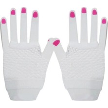 Luz&Pos Kısa Beyaz File Eldiven