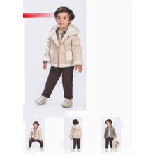 Bebüş Erkek Bebek Montlu 4'lü Takım BEB-16258