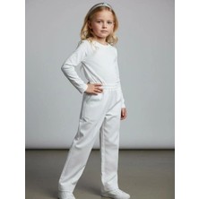 Zekids Kız Çocuk Yumuşak Dokulu Yüksek Bel Pantolon