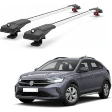 Cross Oto Aksesuarları Volkswagen Taigo Life 2022-2025 Için Ara Atkı Tavan Barı , Araca Özel , Kilitlenebilir Araç Üstü Ekipman Taşıma Barı (2 Adet)