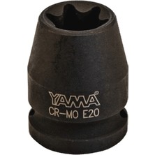 Yama YAHLTE20 1/2’’ E20 Crmo E Tipi Torx Lokma