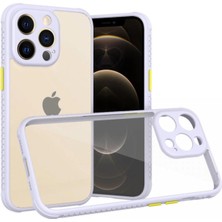 Eco Port Iphone 13 Pro Kılıf Miami Şeffaf Silikon - Lila