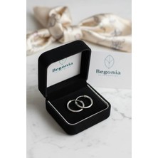 Begonia Accessories 925 Ayar Gümüş Minimal 1 Çift 12 mm Halka Küpe – Unisex Gümüş Takı, Zarif & Şık Tasarım, Günlük ve Özel Gün Kullanımı, Minimal Tek Taş, Hediye İçin Kutulu