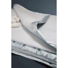 ICON SILK Premium Saf Ipek Fleece Tek Kişilik Battaniye (Bebek Mavisi)