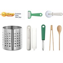 IKEA Mega Mutfak Yardımcıları Seti — Organizer + Kesme + Soyma + Servis 7’li