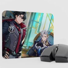 mousepad bastir Neuvillette Genshin Impact Anime Oyuncu V5 - 22X18 Gaming Mouse Pad Fare Altlığı