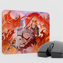 mousepad bastir Thoma Genshin Impact Anime Oyuncu V3 - 22X18 Gaming Mouse Pad Fare Altlığı