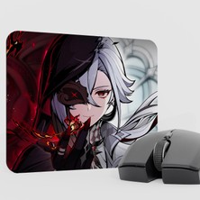 mousepad bastir Arlecchino Genshin Impact Anime Oyuncu V1 - 22X18 Gaming Mouse Pad Fare Altlığı