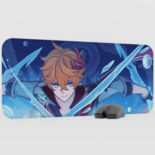 mousepad bastir Childe Genshin Impact Anime Oyuncu V1 - 70X30 Xl Gaming Mouse Pad Fare Altlığı