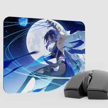 mousepad bastir Yelan Genshin Impact Anime Oyuncu V5 - 22X18 Gaming Mouse Pad Fare Altlığı
