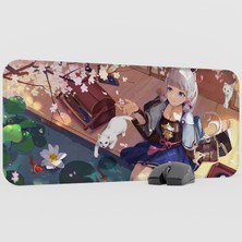 mousepad bastir Ayaka Genshin Impact Anime Oyuncu V4 - 70X30 Xl Gaming Mouse Pad Fare Altlığı