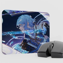 mousepad bastir Ayato Genshin Impact Anime Oyuncu V4 - 22X18 Gaming Mouse Pad Fare Altlığı