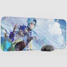 mousepad bastir Eula Genshin Impact Anime Oyuncu V1 - 70X30 Xl Gaming Mouse Pad Fare Altlığı