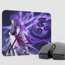 mousepad bastir Raiden Genshin Impact Anime Oyuncu V1 - 22X18 Gaming Mouse Pad Fare Altlığı