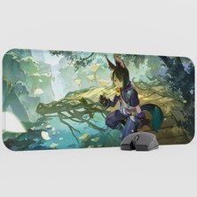 mousepad bastir Tighnari Genshin Impact Anime Oyuncu V4 - 70X30 Xl Gaming Mouse Pad Fare Altlığı