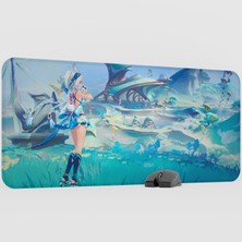 mousepad bastir Mualani Genshin Impact Anime Oyuncu V2 - 90X40 Xxl Gaming Mouse Pad Fare Altlığı