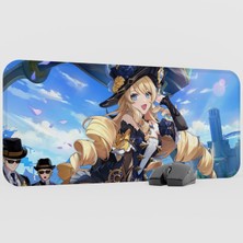 mousepad bastir Navia Genshin Impact Anime Oyuncu V5 - 70X30 Xl Gaming Mouse Pad Fare Altlığı