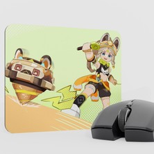mousepad bastir Kachina Genshin Impact Anime Oyuncu V4 - 22X18 Gaming Mouse Pad Fare Altlığı
