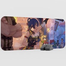 mousepad bastir Xiangling Genshin Impact Anime Oyuncu V3 - 70X30 Xl Gaming Mouse Pad Fare Altlığı