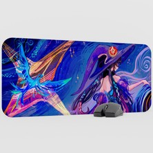 mousepad bastir Mona Genshin Impact Anime Oyuncu V3 - 70X30 Xl Gaming Mouse Pad Fare Altlığı