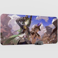 mousepad bastir Tighnari Genshin Impact Anime Oyuncu V5 - 90X40 Xxl Gaming Mouse Pad Fare Altlığı