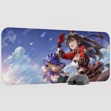 mousepad bastir Amber Genshin Impact Anime Oyuncu V5 - 70X30 Xl Gaming Mouse Pad Fare Altlığı