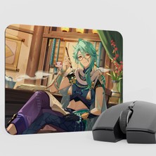 mousepad bastir Baizhu Genshin Impact Anime Oyuncu V5 - 22X18 Gaming Mouse Pad Fare Altlığı