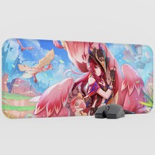 mousepad bastir Chasca Genshin Impact Anime Oyuncu V5 - 70X30 Xl Gaming Mouse Pad Fare Altlığı