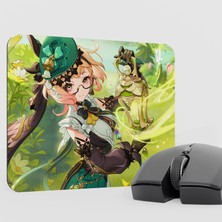 mousepad bastir Emilie Genshin Impact Anime Oyuncu V1 - 22X18 Gaming Mouse Pad Fare Altlığı