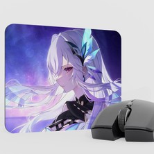 mousepad bastir Skirk Genshin Impact Anime Oyuncu V4 - 22X18 Gaming Mouse Pad Fare Altlığı