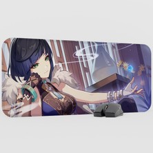 mousepad bastir Yelan Genshin Impact Anime Oyuncu V3 - 70X30 Xl Gaming Mouse Pad Fare Altlığı