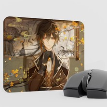 mousepad bastir Zhongli Genshin Impact Anime Oyuncu V2 - 22X18 Gaming Mouse Pad Fare Altlığı