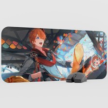 mousepad bastir Childe Genshin Impact Anime Oyuncu V2 - 70X30 Xl Gaming Mouse Pad Fare Altlığı