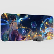 mousepad bastir Xiao Genshin Impact Anime Oyuncu V3 - 70X30 Xl Gaming Mouse Pad Fare Altlığı