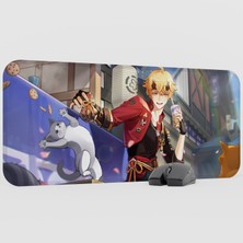 mousepad bastir Thoma Genshin Impact Anime Oyuncu V2 - 70X30 Xl Gaming Mouse Pad Fare Altlığı