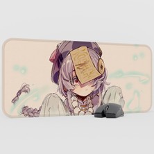 mousepad bastir Qiqi Genshin Impact Anime Oyuncu V5 - 70X30 Xl Gaming Mouse Pad Fare Altlığı