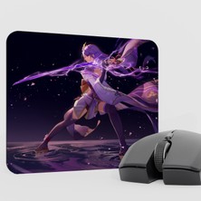mousepad bastir Raiden Genshin Impact Anime Oyuncu V5 - 22X18 Gaming Mouse Pad Fare Altlığı
