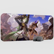 mousepad bastir Tighnari Genshin Impact Anime Oyuncu V5 - 70X30 Xl Gaming Mouse Pad Fare Altlığı
