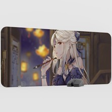 mousepad bastir Ningguang Genshin Impact Anime Oyuncu V1 - 90X40 Xxl Gaming Mouse Pad Fare Altlığı
