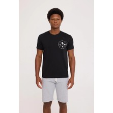 The Crow Live Siyah Baskılı Tişört