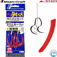 Major Craft Rb Slim Curly Tai Rubber Iğneli Yedek Kuyruk #02 Red Gold (2 Adet)