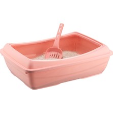 Indispensablely Açık Kedi Tuvalet Kum Kabı 12*37*50 cm Karışık Renklerde