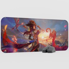 mousepad bastir Chasca Genshin Impact Anime Oyuncu V2 - 70X30 Xl Gaming Mouse Pad Fare Altlığı