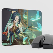 mousepad bastir Xianyun Genshin Impact Anime Oyuncu V4 - 22X18 Gaming Mouse Pad Fare Altlığı